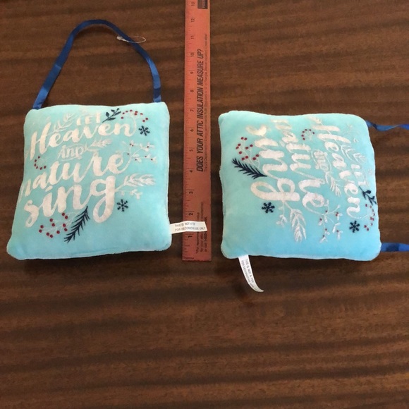 2  Christmas themed soft decorative puffy hanging pillows - Picture 9 of 15